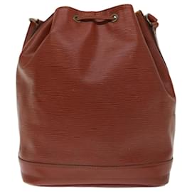Louis Vuitton-LOUIS VUITTON Epi Noe Shoulder Bag Brown M44028 LV Auth 71251-Brown