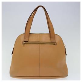 Burberry-BURBERRY Hand Bag Leather Beige Auth ti1623-Beige