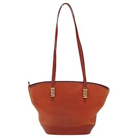 Loewe-LOEWE Tote Bag Leather Orange Auth 71557-Orange