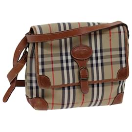 Autre Marque-Burberrys Nova Check Borsa a tracolla Tela Beige Auth ac2921-Beige