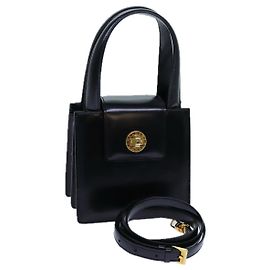Bulgari Borsa a mano BVLGARI in pelle 2modo Black Auth ar11750 Nero