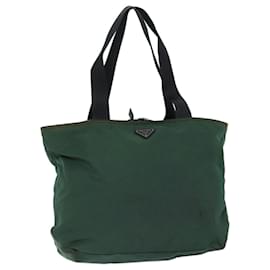 Prada-PRADA Tote Bag Nylon Green Auth 71298-Green