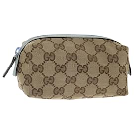 Gucci-GUCCI Pochette in tela GG Beige 29596 Auth yk11835-Beige