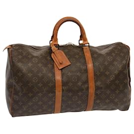 Louis Vuitton-Louis Vuitton-Monogramm Keepall 50 Boston Bag M.41426 LV Auth 71267-Monogramm