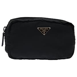 Prada-PRADA Pochette Nylon Noir Auth yk11692-Noir