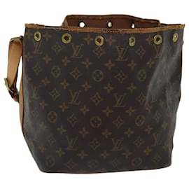 Louis Vuitton-LOUIS VUITTON Monogram Petit Noe Shoulder Bag M42226 LV Auth 71391-Monogram