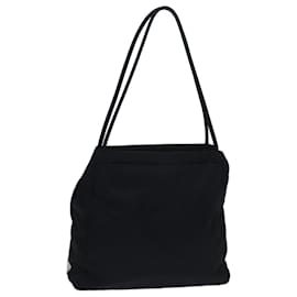 Prada-PRADA Shoulder Bag Nylon Black Auth bs13649-Black