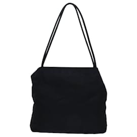 Prada-PRADA Shoulder Bag Nylon Black Auth bs13649-Black