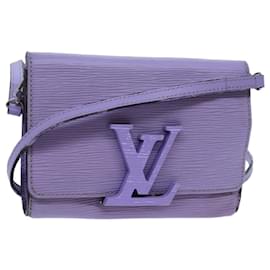 Louis Vuitton-LOUIS VUITTON Epi Pochette Louise PM Bolsa Clutch Lila LV Auth 71416-Outro