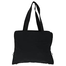 Prada-PRADA Shoulder Bag Nylon Black Auth 71120-Black
