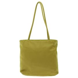 Prada-PRADA Hand Bag Nylon Khaki Auth 71098-Khaki