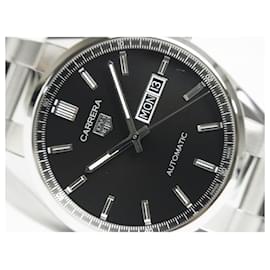 Tag Heuer-TAG HEUER Carrera DAY DATE WBN2010.BA0640 Genuine goods Mens-Silvery