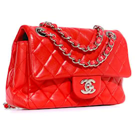 Chanel-CHANEL Sacs T.  Cuir-Rouge