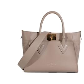 Louis Vuitton-LOUIS VUITTON Handtaschen T.  Leder-Grau