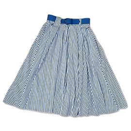 La jupe d'été à rayures de Kenzo Blanc Bleu