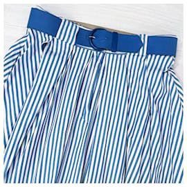 Kenzo-La jupe d'été à rayures de Kenzo-Blanc,Bleu
