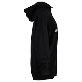 Givenchy-Givenchy 3Sweat à capuche avec logo D en coton noir-Noir