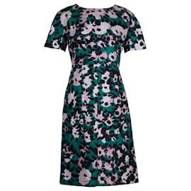 Marni-Vestido Marni Floral Shift em Algodão Verde-Outro