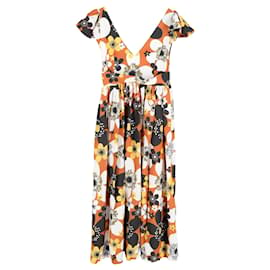 Autre Marque-Vestido longo floral Dodo Bar ou Jenny em algodão multicolorido-Marrom