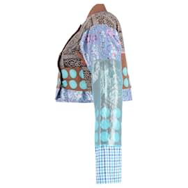 Issey Miyake-Kastenförmige Jacke aus mehrfarbiger Baumwolle von Issey Miyake-Mehrfarben