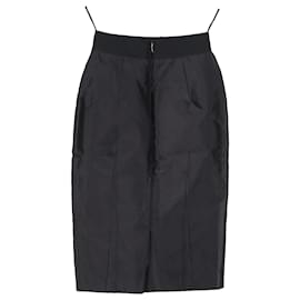 Dolce & Gabbana-Dolce & Gabbana Pencil Skirt in Black Silk-Black