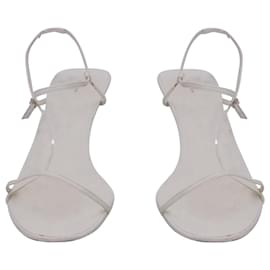 The row-The Row Bare Sandals in White Leather-White