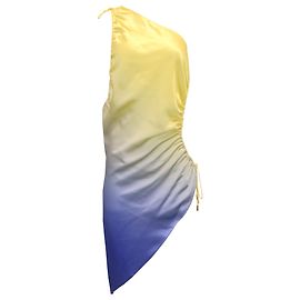 Top Cult Gaia Hannah Ombre in Acetato Giallo e Blu Blu