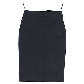 Saia lápis Givenchy em algodão preto Preto