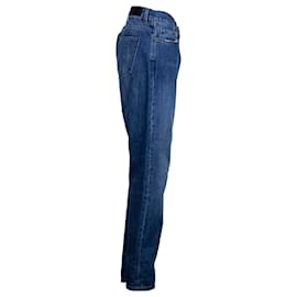 Victoria Beckham-Victoria Beckham Straight-Leg Jeans in Blue Cotton Denim-Blue