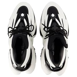 Balmain-Unicorn Sneakers - Balmain - Leather - Black/ White-White