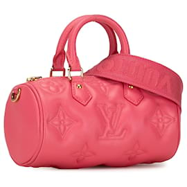 Louis Vuitton-Louis Vuitton Piel de becerro Monogram rosa Bubblegram Papillon BB-Rosa