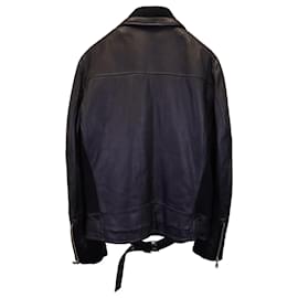 Balmain-Balmain Biker Jacket in Black Leather -Black