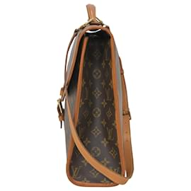Louis Vuitton-Bolso maletín Louis Vuitton Beverly GM en lona revestida marrón-Castaño