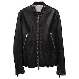 Valentino Garavani Valentino Studded Jacket in Black Leather Black