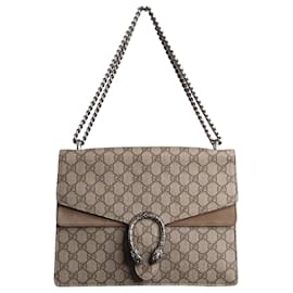 Gucci-Brown medium GG Supreme Dionysus-Brown