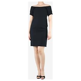 Jil Sander-Vestido preto com decote largo - tamanho UK 8-Preto