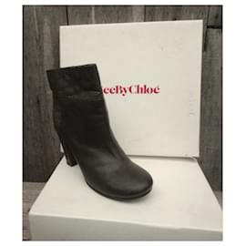 See by Chloé-See By Chloé ankle boots size 39-Khaki