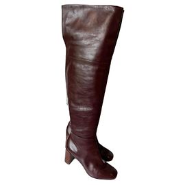 Botas altas Louis Vuitton Burdeos