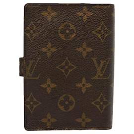 Louis Vuitton-LOUIS VUITTON Monogramm Agenda PM Tagesplaner Cover R.20005 LV Auth 70724-Monogramm