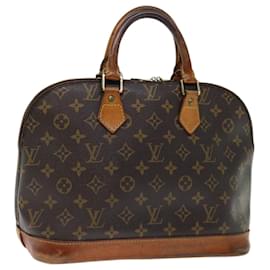 Louis Vuitton-Bolso de mano Alma con monograma LOUIS VUITTON M51130 LV Auth 71170-Monograma