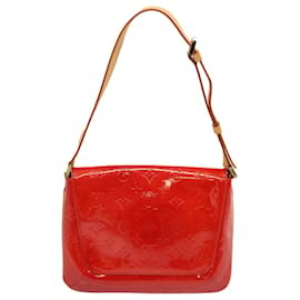 Louis Vuitton-LOUIS VUITTON Monogram Vernis Thompson Street Bag Red M91094 LV Auth 71222-Red