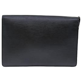 Louis Vuitton-LOUIS VUITTON Epi Serie Dragonne Hand Bag Black M52612 LV Auth 70928-Black