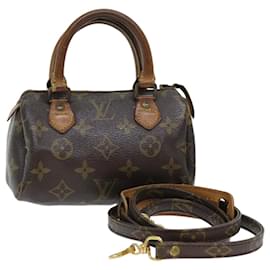 Louis Vuitton-LOUIS VUITTON Monogram Mini Speedy Hand Bag 2way M41534 LV Auth hk1227-Monogram