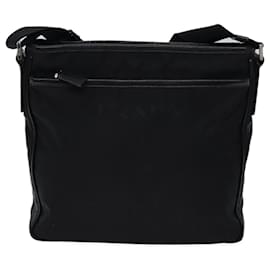 Prada-PRADA Shoulder Bag Nylon Black Auth mr119-Black