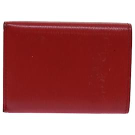 Prada-PRADA Wallet Safiano leather Red Auth 71619-Red