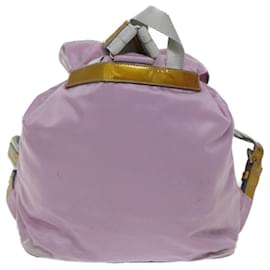 Prada-PRADA Backpack Nylon Pink Auth 69747-Pink