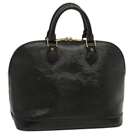 Louis Vuitton-LOUIS VUITTON Epi Alma Hand Bag Black M52142 LV Auth 71276-Black