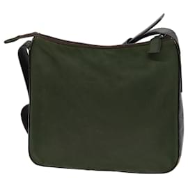 Prada-PRADA Shoulder Bag Nylon Khaki Auth 72009-Khaki