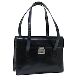Gucci-GUCCI Shoulder Bag Leather Outlet Black Auth bs13630-Black
