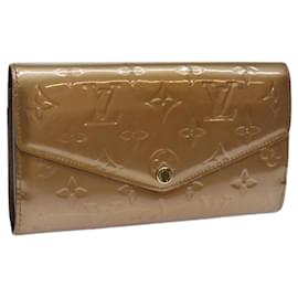 Louis Vuitton-LOUIS VUITTON Vernis Portefeiulle Sarah Cartera larga Dunne M90209 LV Auth yk11987-Otro